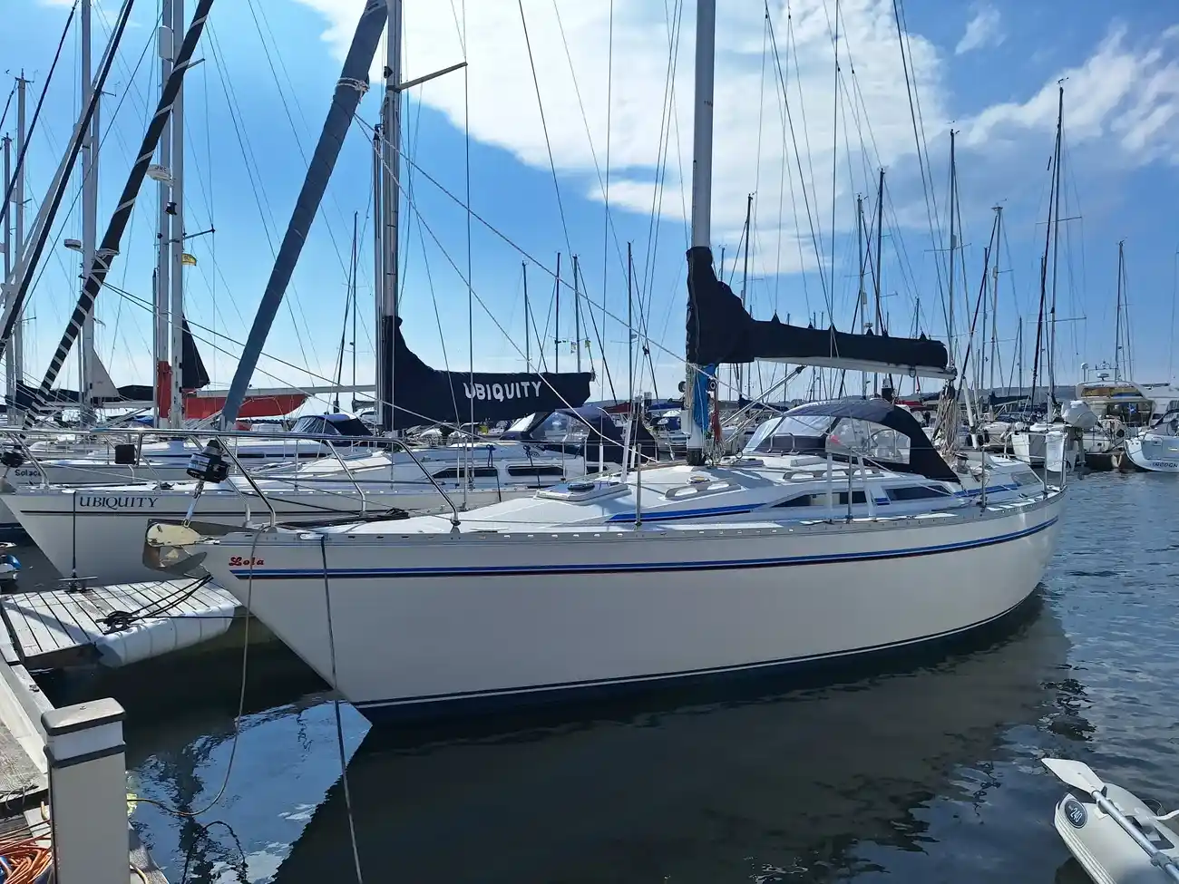 1989 Moody 346 for sale at Miles Stratton Marine